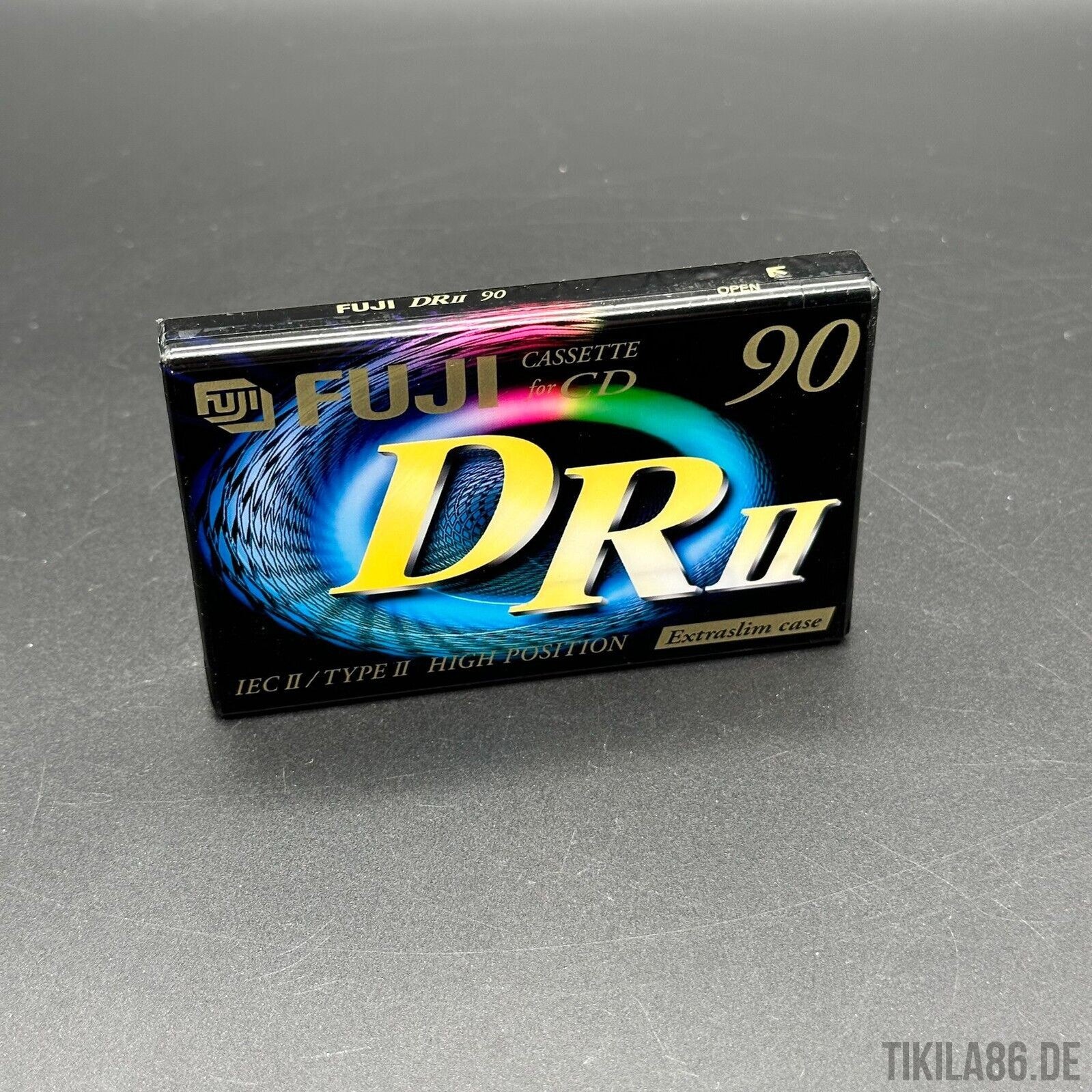 1x FUJI DR II 90 Extraslim Cassetten,IEC II/High Position,neu in OVP , 1998