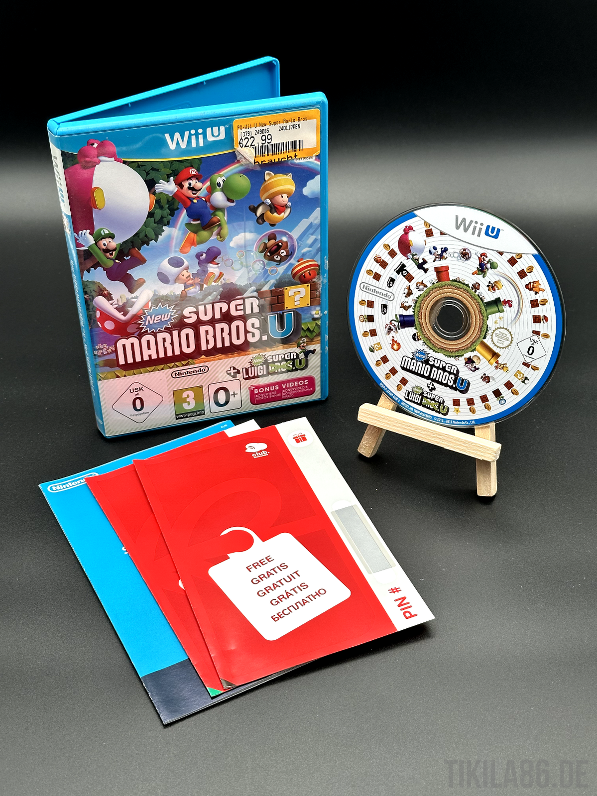 New Super Mario Bros U + New Super Luigi Bros U Nintendo Wii U - Disc Poliert ✅