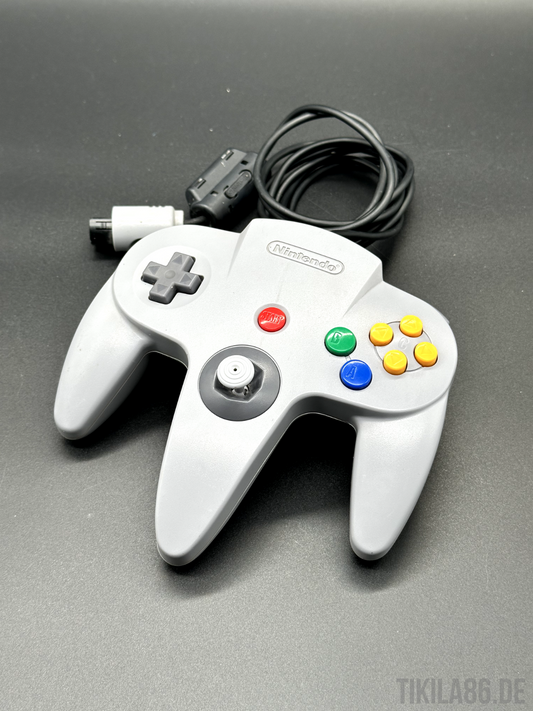 Originaler Nintendo 64 N64 Controller Gamepad Grau - Stick Gut