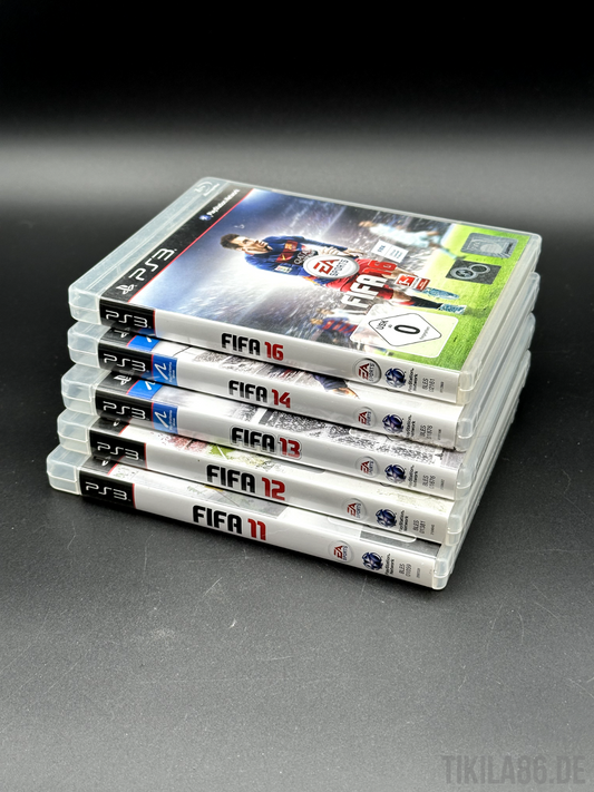 PS3 FIFA Bundle (11, 12, 13, 14, 16) - Disc poliert ✅