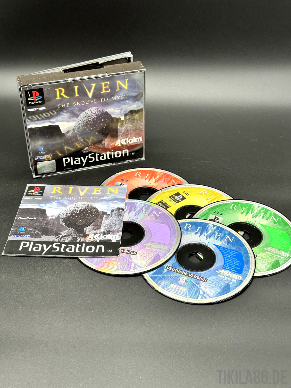 Riven - The Sequel To Myst - ps1 playstation1 psx psone - Disc poliert ✅