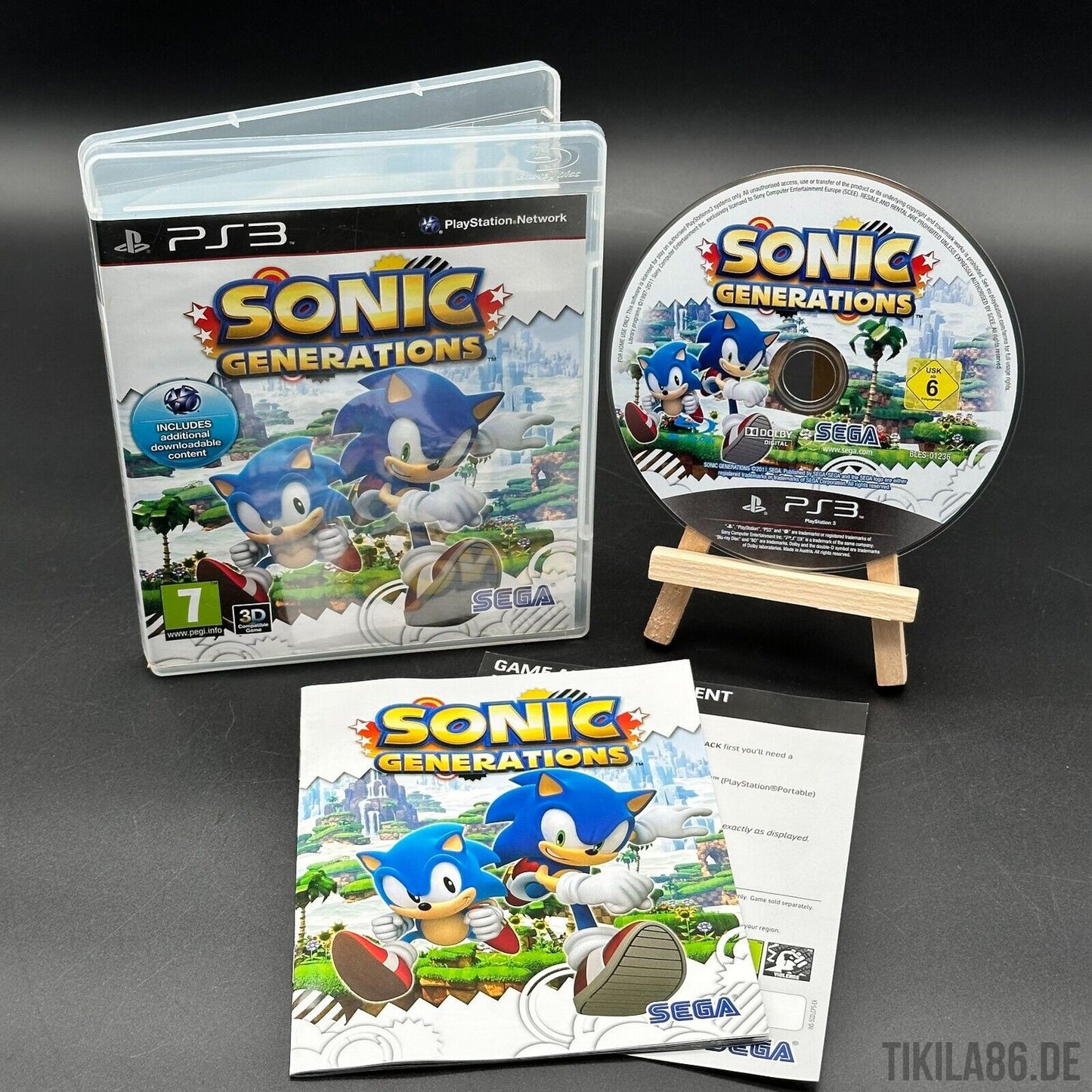 Sonic Generations (Sony PlayStation 3) PS3 - Disc poliert ✅