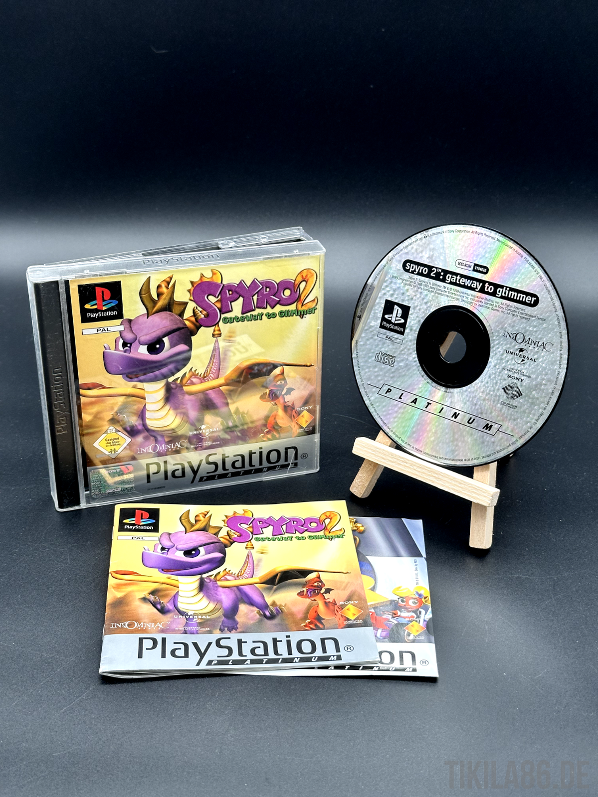 Sony Playstation 1 Spiel - SPYRO 2 GATEWAY TO GLIMMER | - Disc poliert ✅