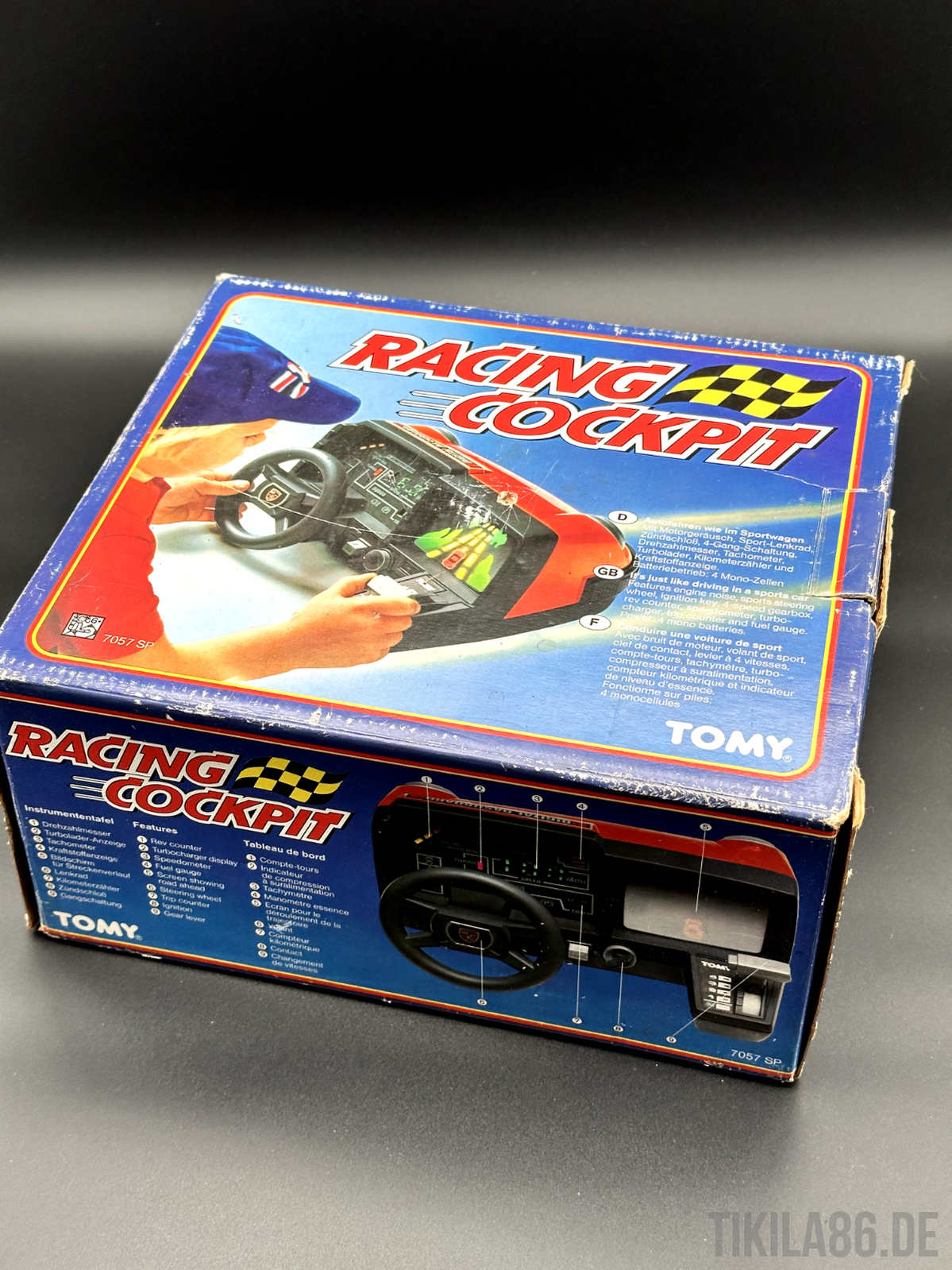 TOMY🚗 Racing Turbo Cockpit Fahrsimulator- ORIGINAL mit OVP von 1983